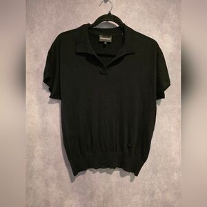 Emporio Armani Black Short Sleeve Polo Shirt
